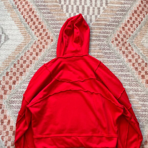 ALO Yoga Women's Dimension Hoodie in Red Size Medium - Picture 3 of 6